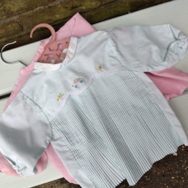 Baby kleding - mint jurkje - jaren 70
