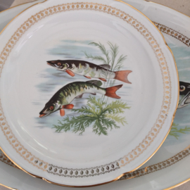 Porcelaine de Vierzon - plat visbord - Porselein