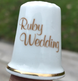 Vingerhoedje Ruby Wedding