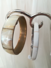 Armband schelp met chroom