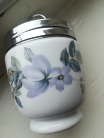 Egg Coddler Blauwe Bloem en rozen