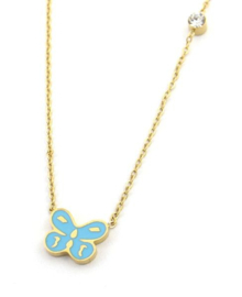 Gouden Butterfly ketting