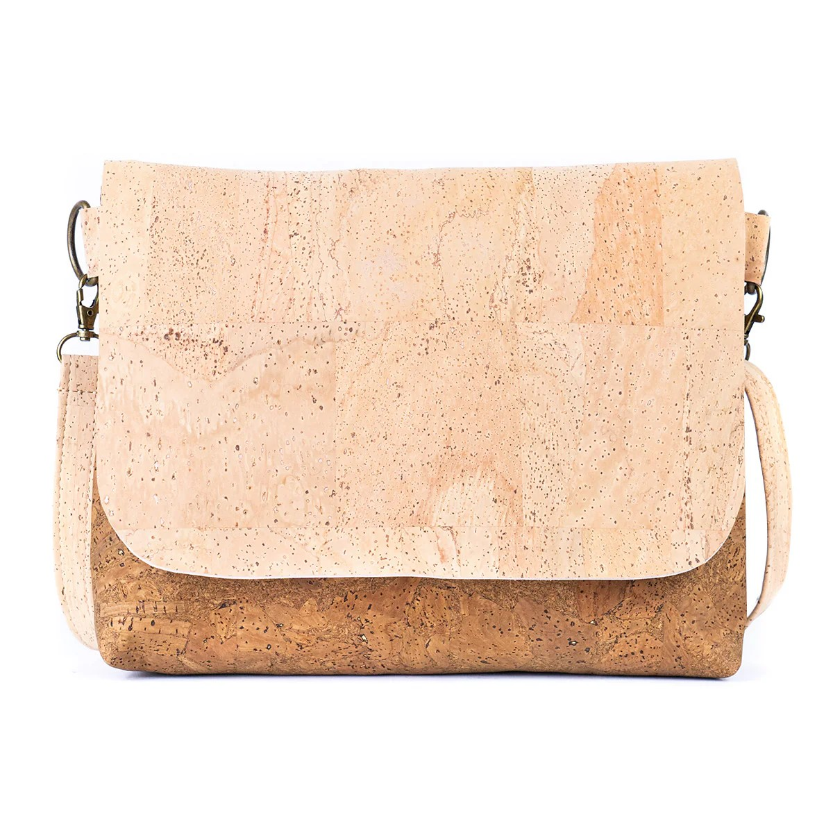 Kurken Crossbody Schoudertas met Magnetische Flap Sluiting