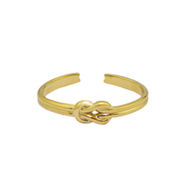 Gouden infinity ring