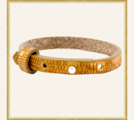 Cuoio armband gouden oogst