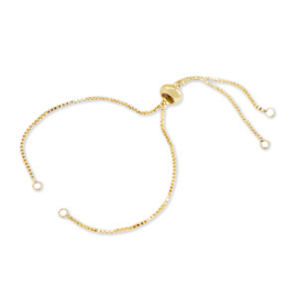 Initialen armband zilver kleur