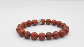 Bruin / rode natuurstenen armband