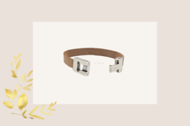 Persoonlijke leren armband