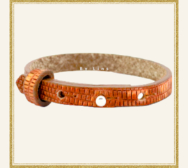 Cuoio armband samba oranje