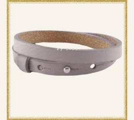 Cuoio armbanden  dubbel Taupe