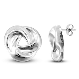 Roestvrij stalen Stainless steel oorstekers zilver