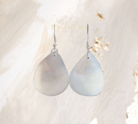 Edelsteen Shell oorbellen