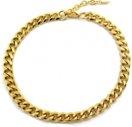 Gouden schakelkettingen 10mm