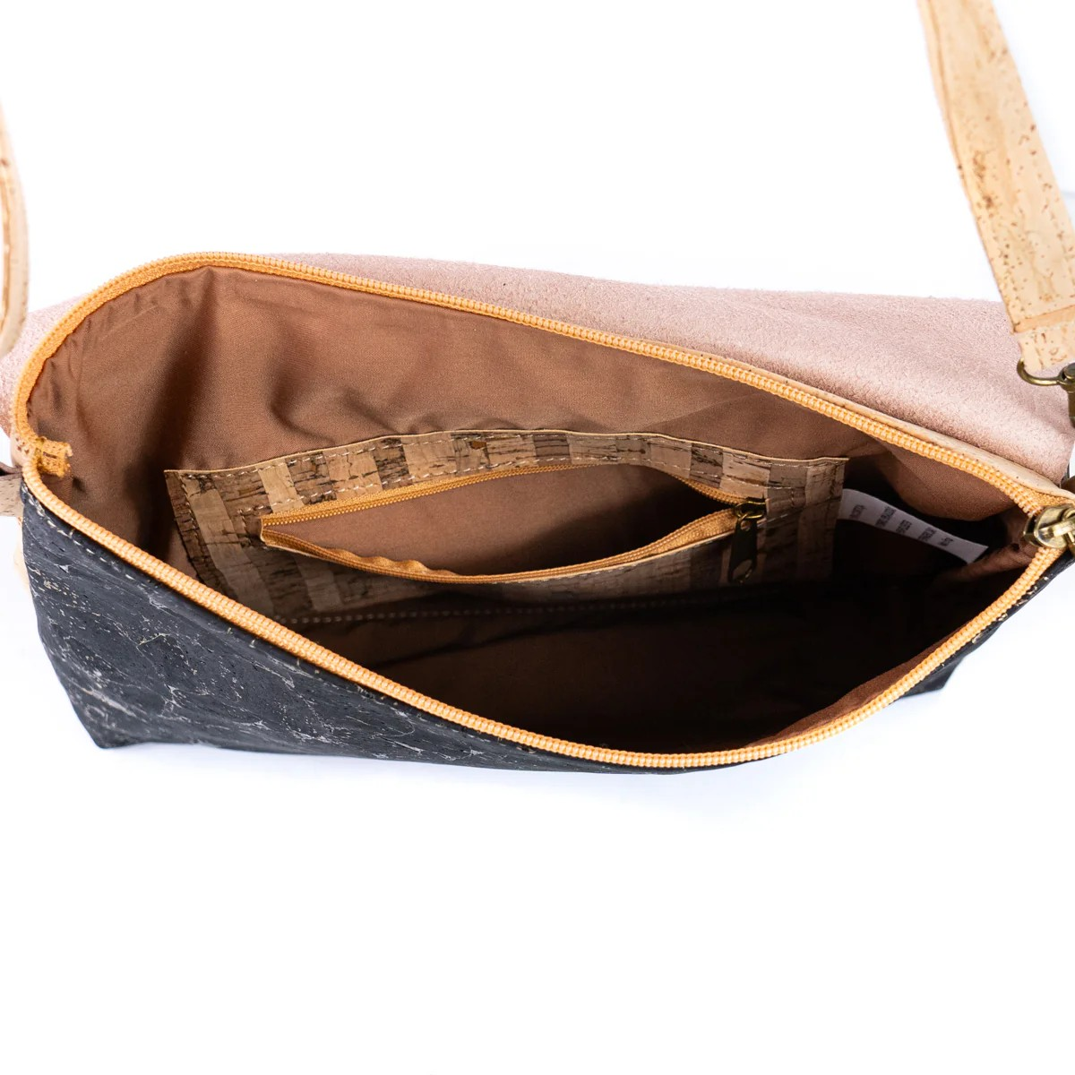 Kurken Crossbody Schoudertas met Magnetische Flap Sluiting