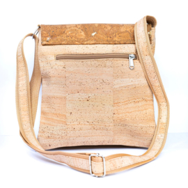 Chique dubbele kleur crossbodytas met panelen