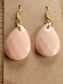 Zalm roze oorbellen