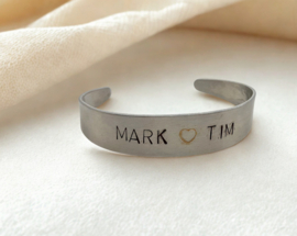 Persoonlijke aluminium armband