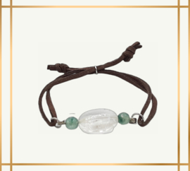 Easy Design Armband met Bergkristal en Agaat