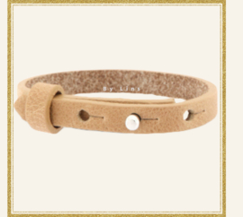 Cuoio armband licht cognac bruin