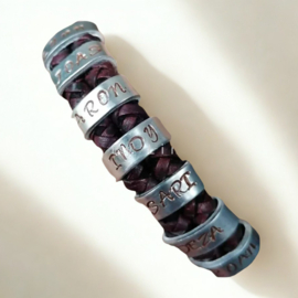 Handgemaakte Leren Armband – volledig te personaliseren
