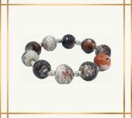 Carneool kralen armband