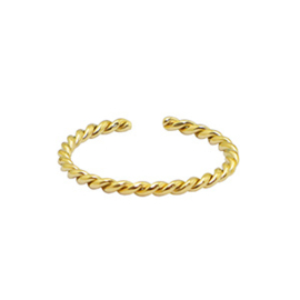 Gouden ring met een twist