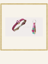 Cuoio armband mystiek paars