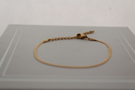 Stainless steel snake armband small