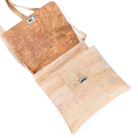 Chique dubbele kleur crossbodytas met panelen