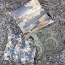 150 Kussen Velvet Mumbay Circles 45x45