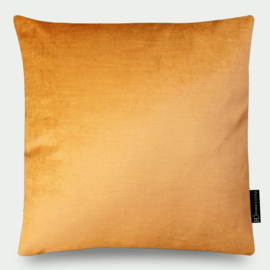 Satinsamt Orangegold 45x45cm