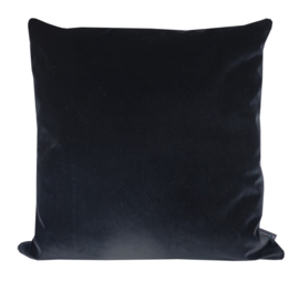 074 Kussen Velvet Black 0802  60x60