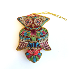 Colorful abstract owl