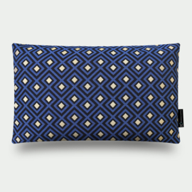 252 Pillow Jacquard Square Blue gold 60x40