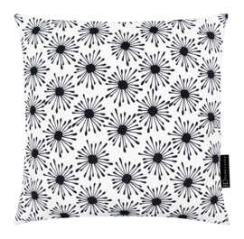 Kussen B&W flowers 45x45 521