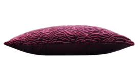 233 Pillow Fake Astrakan Fur Bordeaux 45x45