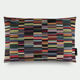 019 Kussen Jacquard dark short stripes 60x40