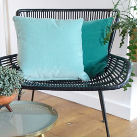 Kussen velours turquoise 5856 45x45