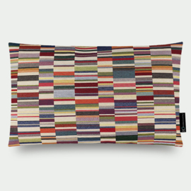 042 Kussen Jacquard short stripes light 60x40