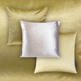 333 Kussen Satijn Velours Light Gold 45x45