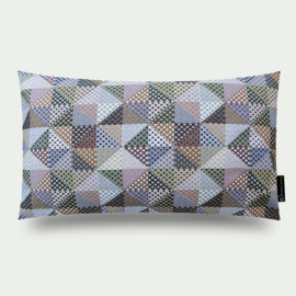587 Triangle dot brown wide C03 60x40 cm