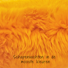 Schapenvacht oranje kortharig SK043