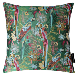 231 Pillow Two Parrots in Love Green 50x50