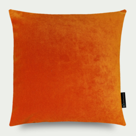 Dekokissen aus Velours in Orange 45x45cm