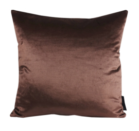 194 Küssen Satin Samt "Chocolat Brown 8565"  45x45