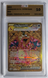 OBSIDIAN FLAMES - Pokémon - Graded Card UCG 10 - Charizard EX Full Art Hyper Rare - 228/197 - one of the first in the world - 2023