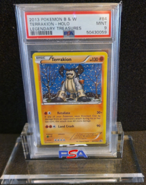 Terrakion 84/113 Holo Rare B&W 11: Legendary Treasures 2013 Pokemon Card PSA 9 Mint **