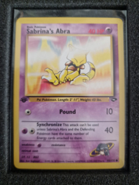 Sabrina's Abra 93/132 1st Edition Gym Challenge Set Pokemon Card NM