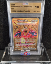 OBSIDIAN FLAMES - Pokémon - Graded Card UCG 10 - Charizard EX Full Art Hyper Rare - 228/197 - one of the first in the world - 2023