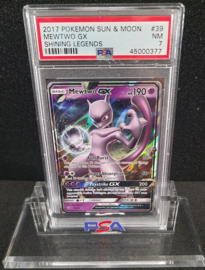 PSA 7 Near mint  Pokemon Mewtwo GX Shining Legends # 39/73 Holo Rare Card ***